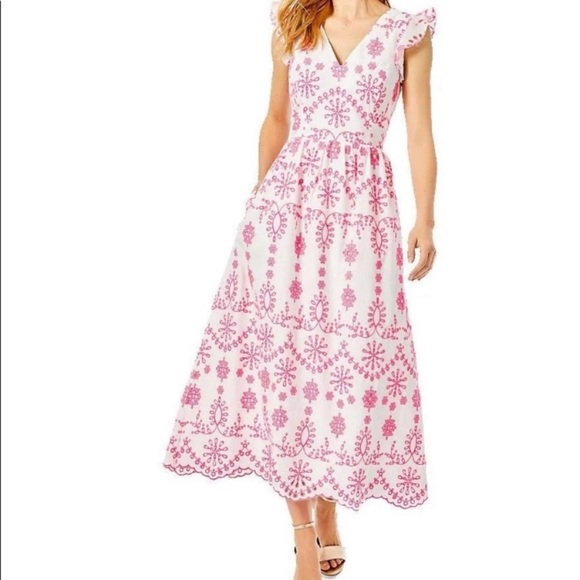 Lilly Pulitzer Dresses & Skirts - Lilly Pulitzer lillyanne eyelet maxi dress